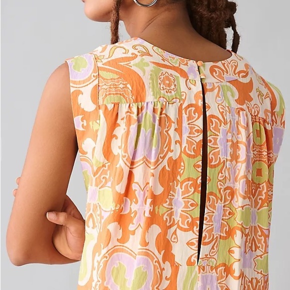 Anthropologie Maeve Printed V-Neck Tunic Dress - XXS Petite - Picture 2 of 6